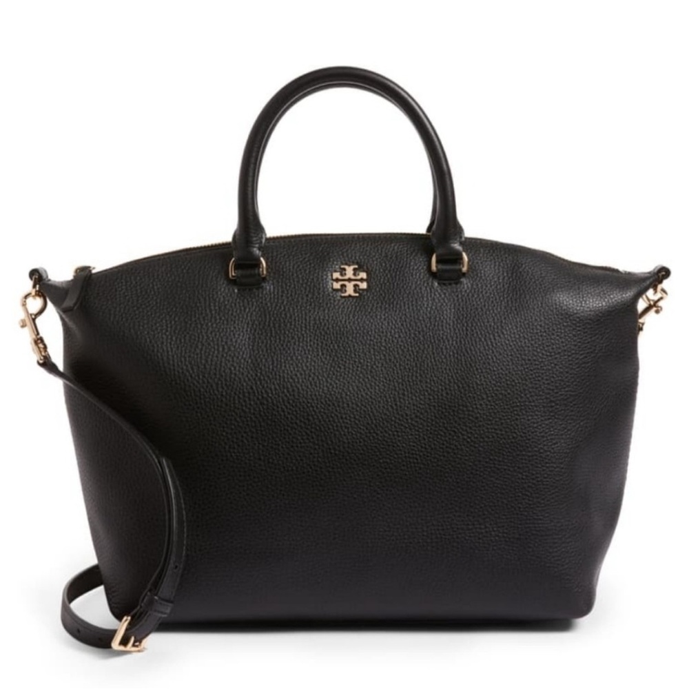 TORY BURCH Frida Satchel Slouchy Bag, Black
